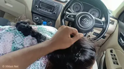 Office Manager Enjoying Hot Romance With Married Colleague Inside Car Part 3