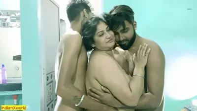 Three Boyfriend Fucking Cheating Girlfriend Together Hindi Foursome Sex